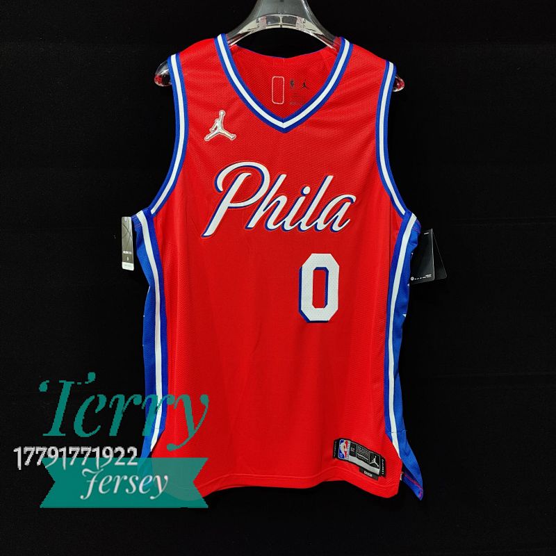 【AU】【Philadelphia 76ers】2021-22 Authentic Red Jersey Statement