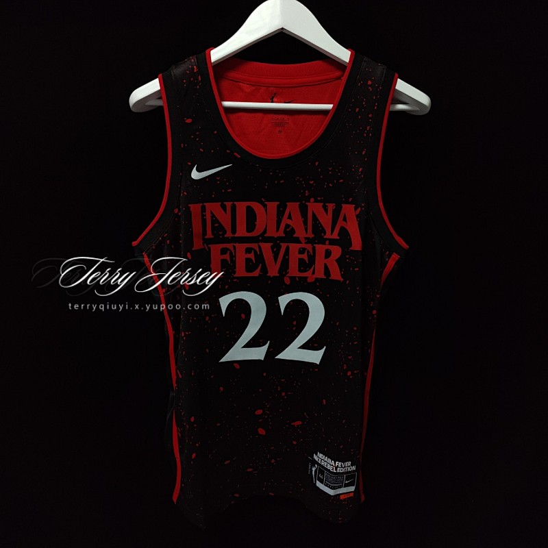 【Indiana Fever】Stranger Things Black Swingman Jersey