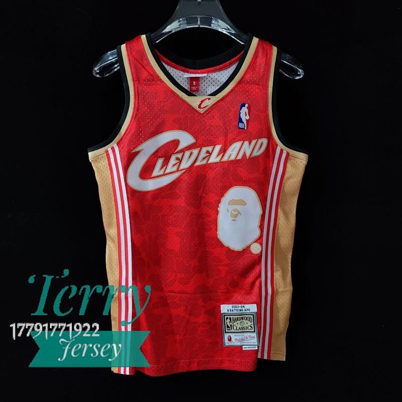 【MN】【Cleveland Cavaliers】BAPEXM&N 联名背心: 骑士队 猿人头