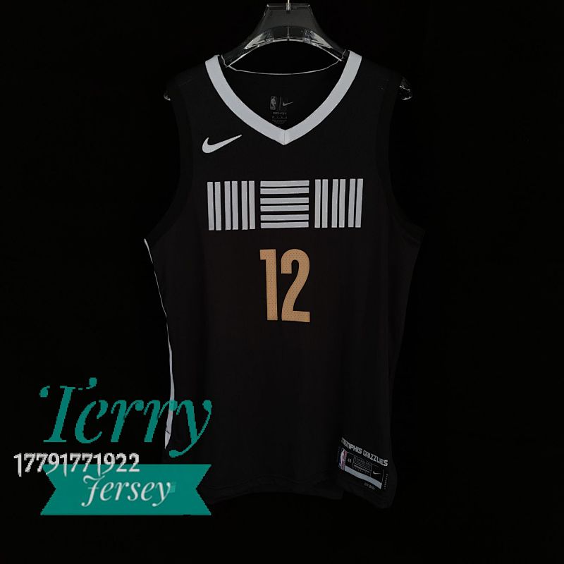 【AU】Memphis Grizzlies #12 Ja Morant Black City Eidition Jersey 2023-24 Authentic