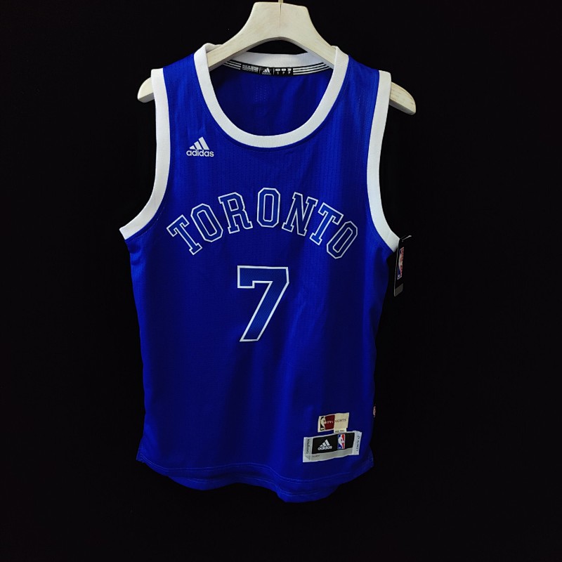 【Toronto Raptors】Huskies Kyle Lowry adidas Royal Hardwood Classics Swingman Jersey