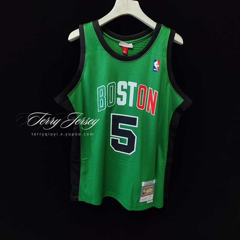 【MN】【Boston Celtics】MN热压复古球衣：SW 凯尔特队 意大利赛 5号 加内特