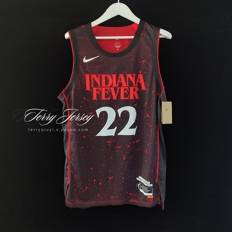 【Indiana Fever】Stranger Things Black AU Jersey