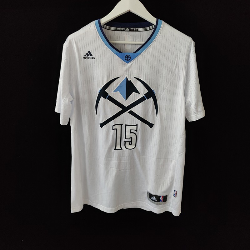 【Denver Nuggets】#15 Jokic White Short-Sleeve Jersey