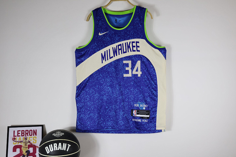 【23-24】【Milwaukee Bucks】【City Edition】Swingman Jersey