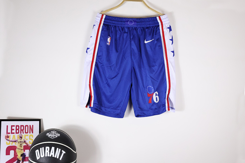【Philadelphia 76ers】 Royal/White Swingman Icon Performance Shorts