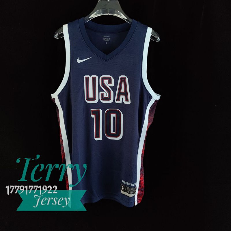 【2024】【USA】Away Dark Blue Swingman Jersey
