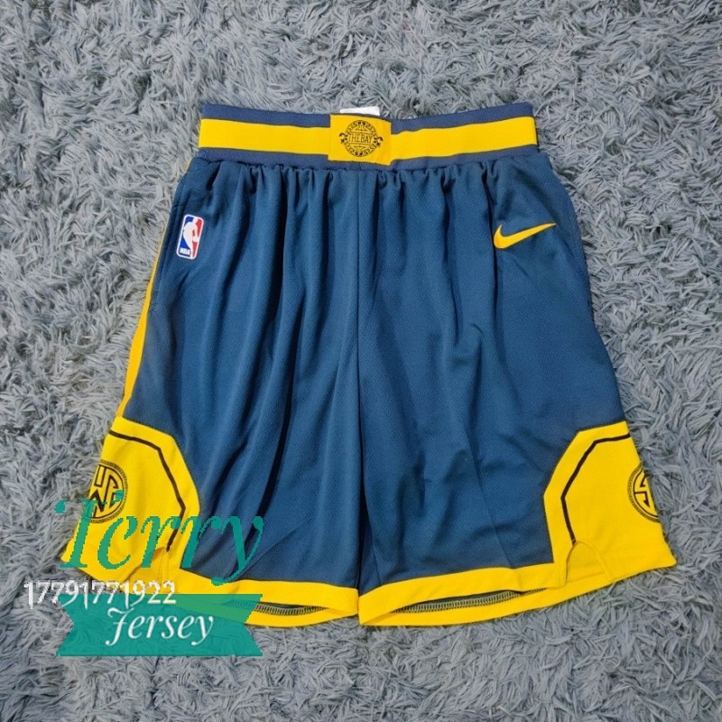 NIKE NBA GOLDEN STATE WARRIORS SWINGMAN SHORTS MONSOON BLU