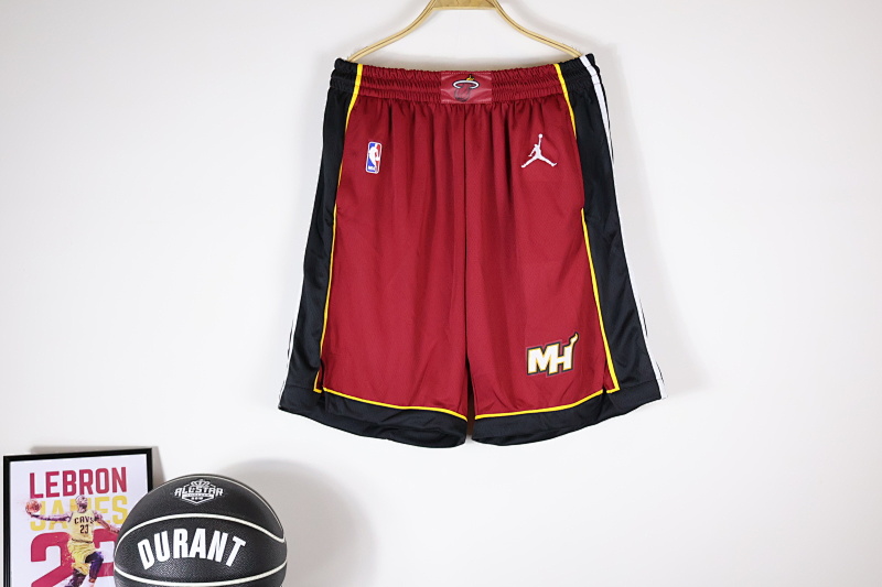 【Miami Heat】Jordan Brand Red 2019/20 Swingman Performance Shorts - Statement Edition