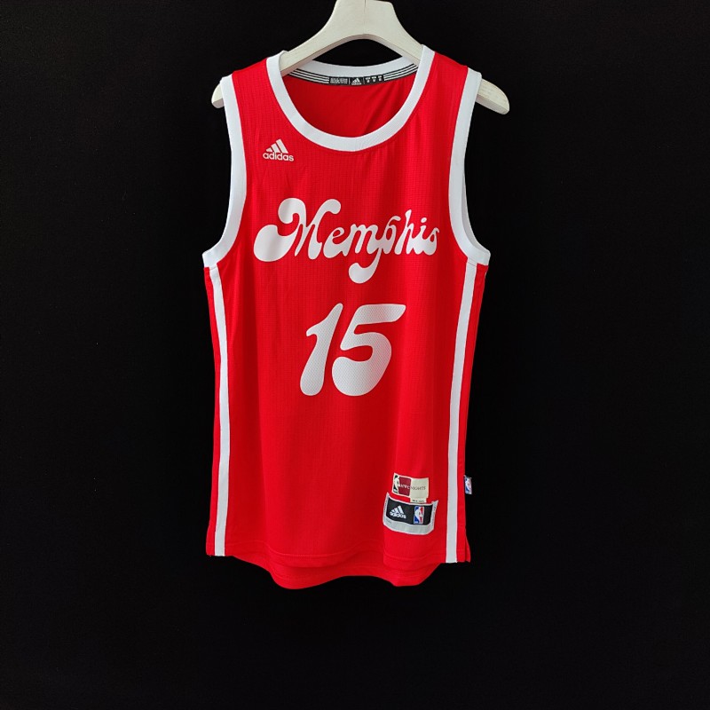 【SALE 10USD】Vince Carter Red Memphis Grizzlies 2015/16 Hardwood Classics Swingman Jersey