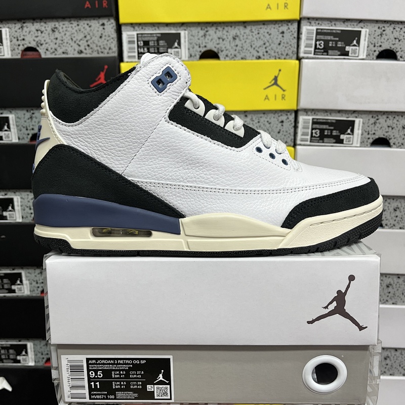 【RN Batch】Air Jordan AJ3(40-48.5)AMM白蓝色 HV8571-100