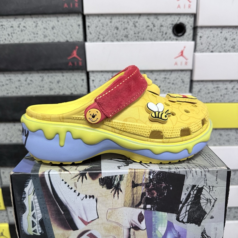 【XY版】Bape x Crocs Classic Clog Sandals M4-M11小熊维尼 黄