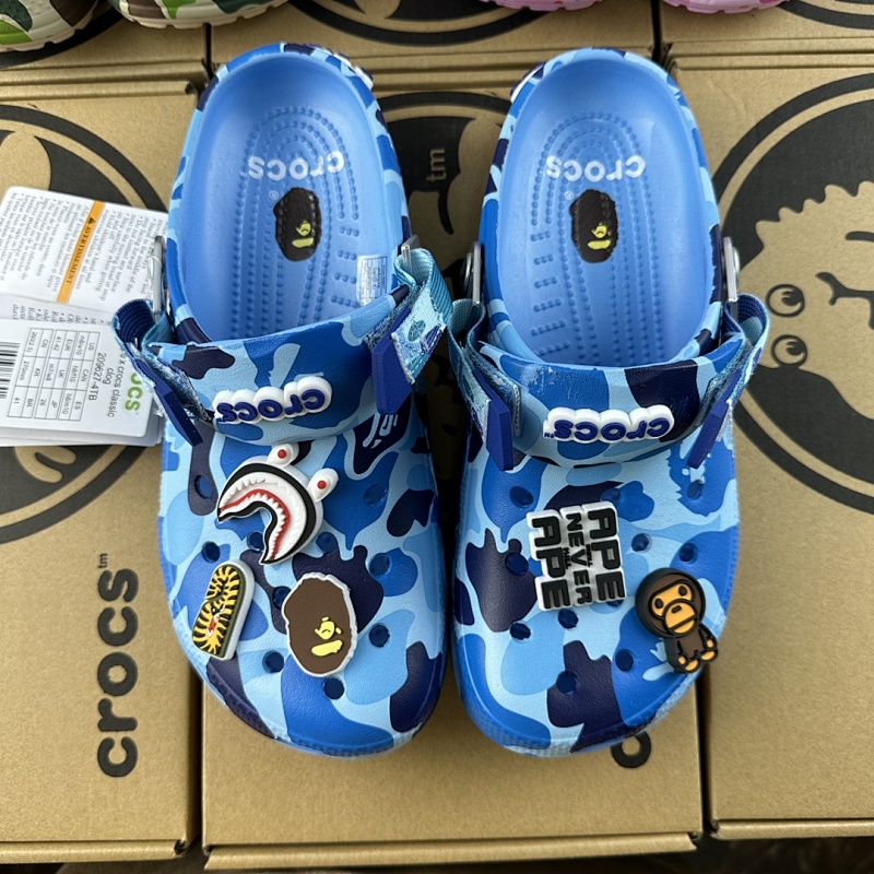 Classic Clog M4-M11 迷彩印花 蓝色