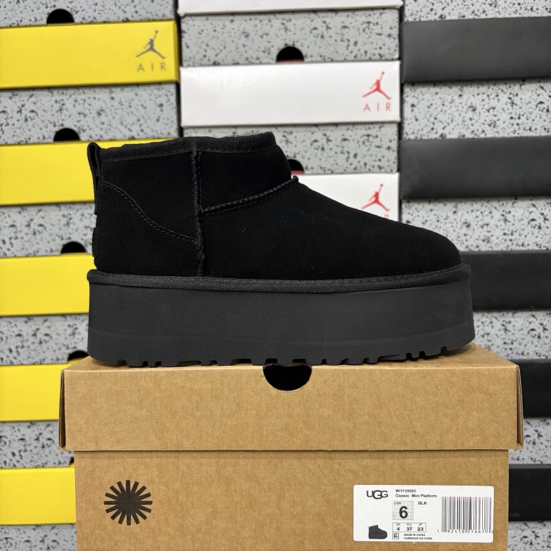 【TOP Batch】Snow boots 雪地靴 5cm周冬雨黑色-5092 35-40