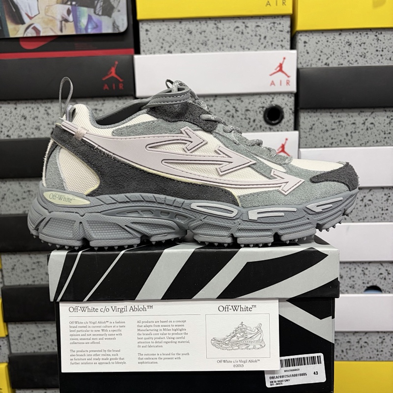 【LS Batch】Off-White C/O VirGil Abloh 36-47 灰粉麂皮 10805