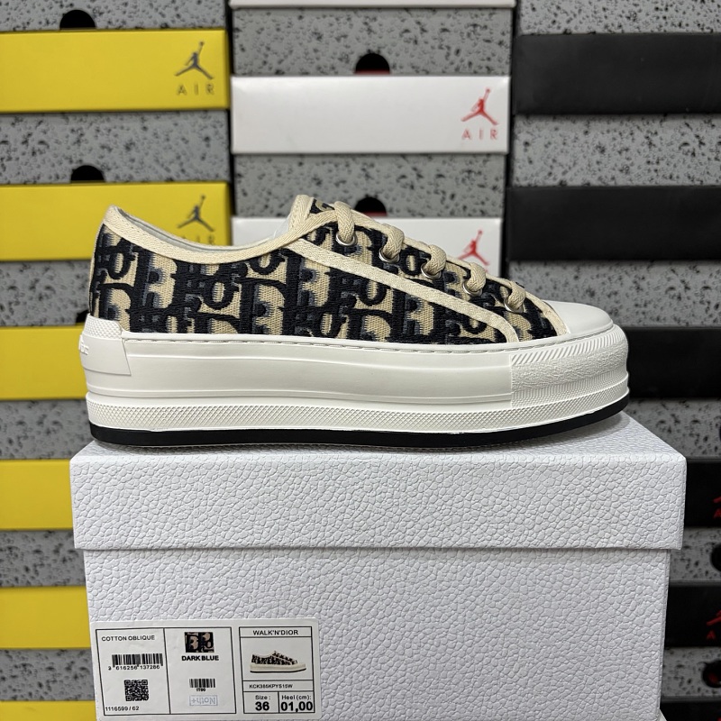 【YO Batch】 Walkn Oblique 35-40 厚底电绣黑色