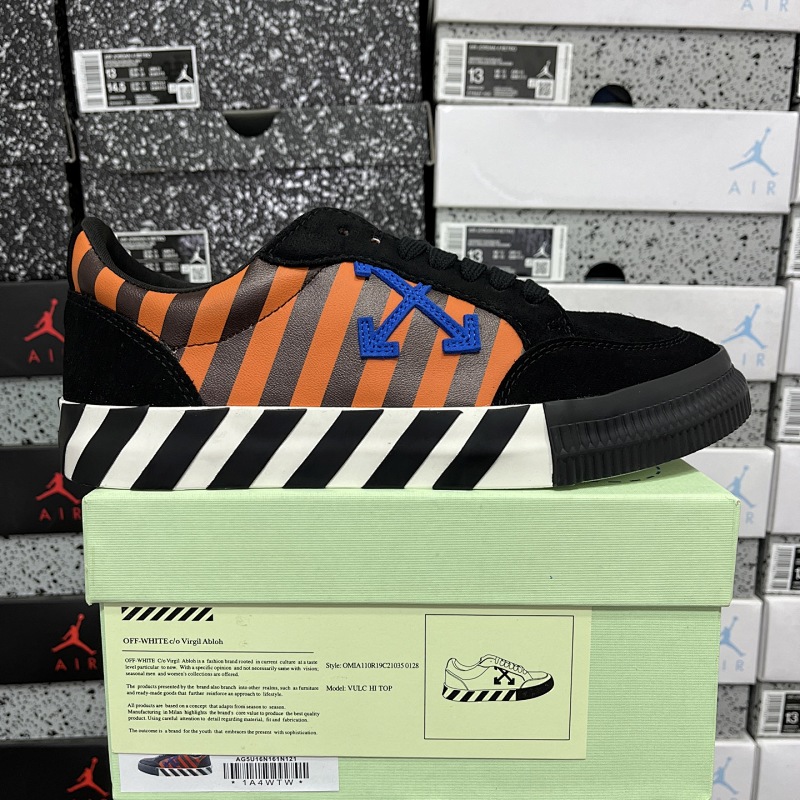 【LS Batch】Off-White c/o Virgil Abloh Vulc Low Top 36-47 黑橙1N121