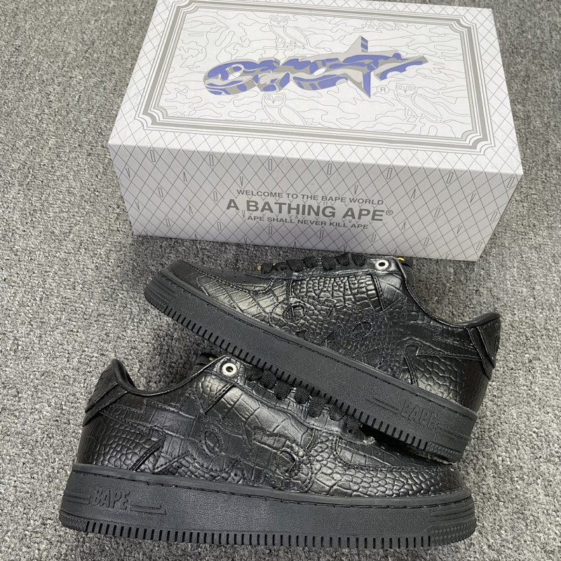 【C Batch】 Bape Sta 1G8010091 联名黑压纹