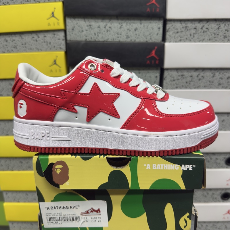 【WZ Batch】Bape 36-46 1I70-191-022 白红