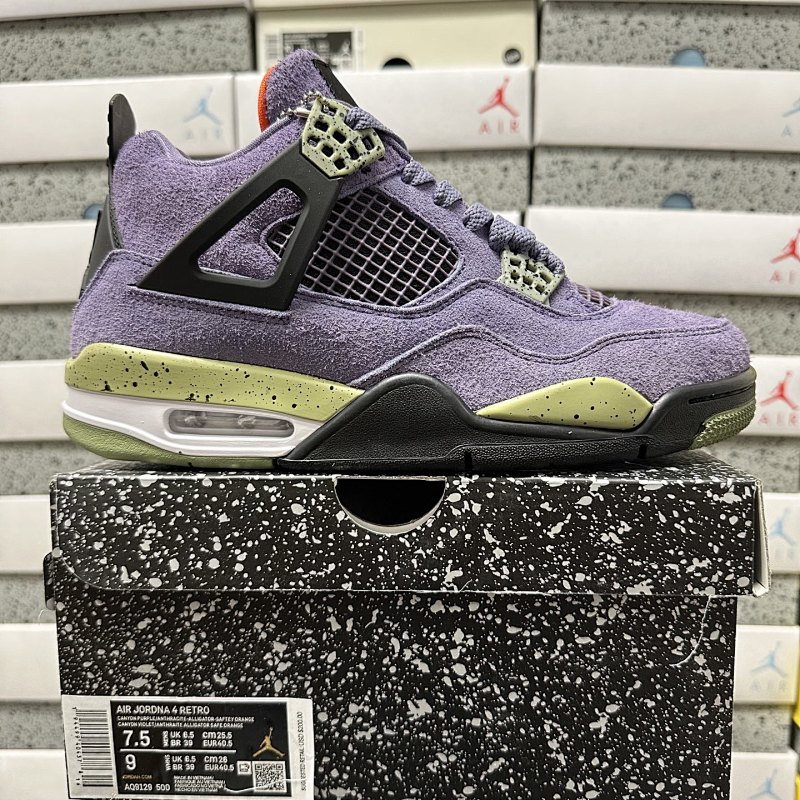 【CP Batch】J4 RETRO 35.5-48 AQ9129 500 紫色