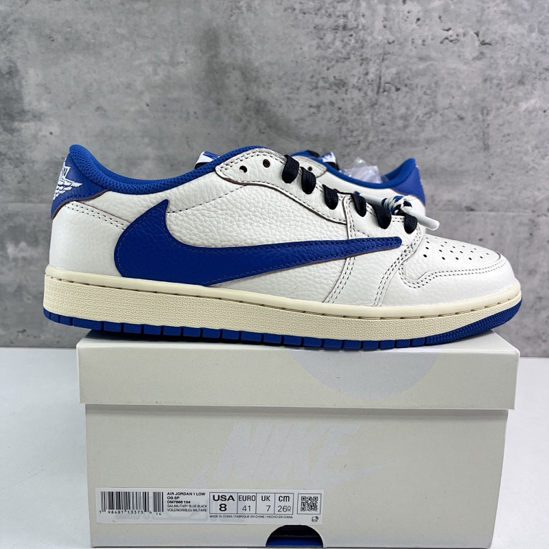 【PK Batch】Travis Scott x Jordan Air Jordan 1 Low OG 白蓝倒钩10.0 36-47.5