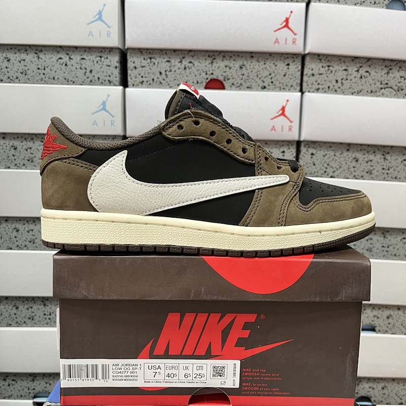 PK4.0 Travis Scott x Air Jordan AJ1 Low OG SP TS联名 CQ4277-001