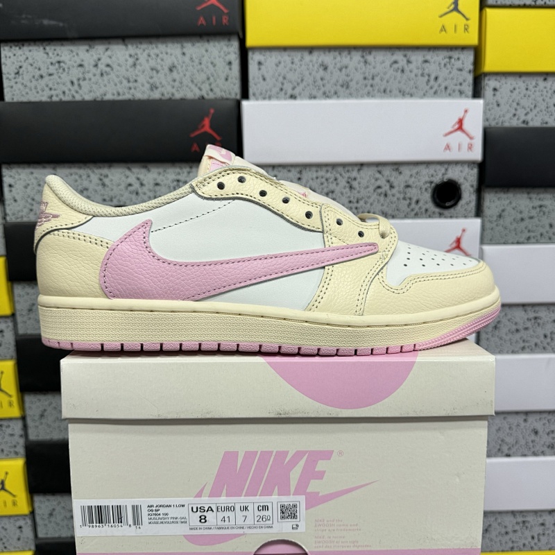PK4.0 Travis Scott x Air Jordan AJ1 Low OG SP TS联名36-48.5 IQ7604-100