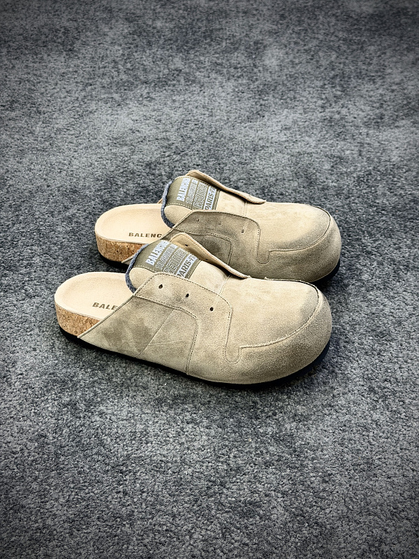 【东莞G版】博肯Birkenstock Naples Wrapped穆勒系列 麂皮米白擦色（35-45）
