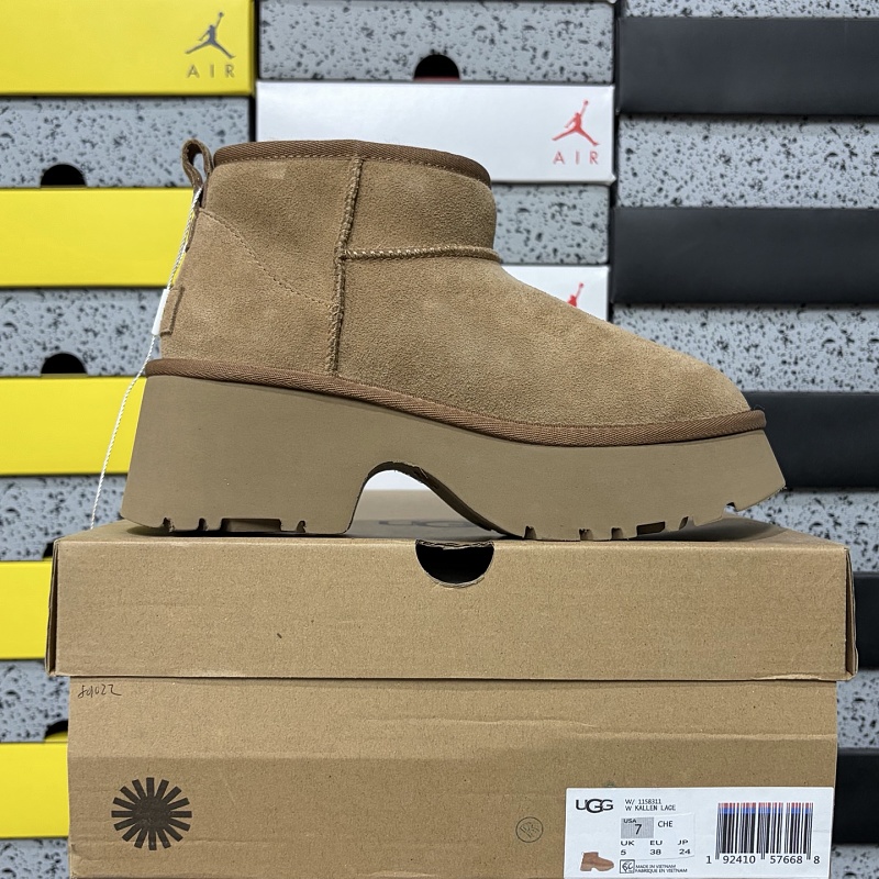 【YO Batch】Snow boots 雪地靴 渔人靴低桶栗色 W/1158311 35-40