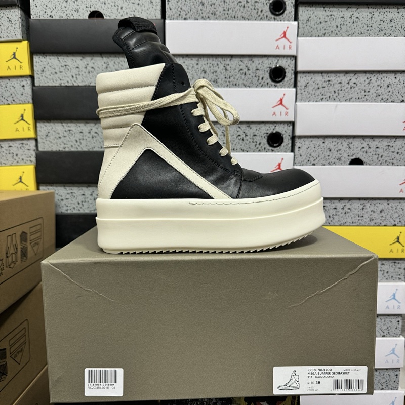 【GZ batch】RO / Rick Owens 瑞克·欧文斯（36-46）倒三角厚底黑白