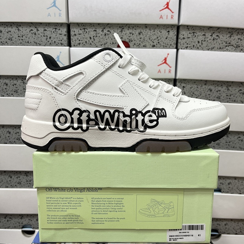 【LS Batch】S OFF-WHITE Out Of Office OW 36-47 黑色白字母 40110 白色黑字母
