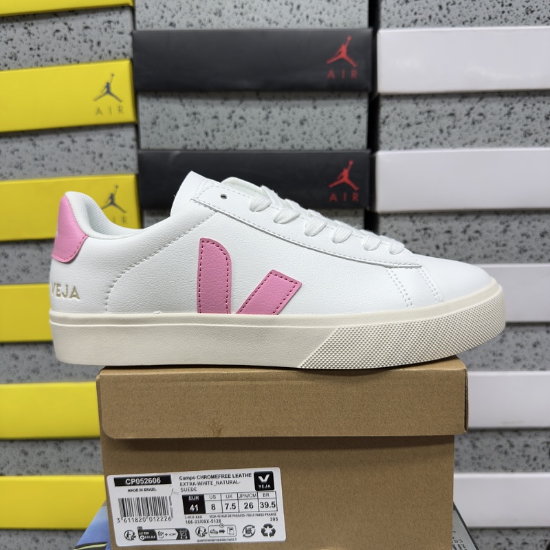 【TZ Batch】VEJA Leather Extra Sneakers 36-45 白粉 CP052606