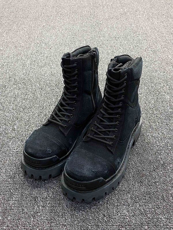 【东莞G Batch】巴黎 Strike军靴（39-45）黑色做旧长靴
