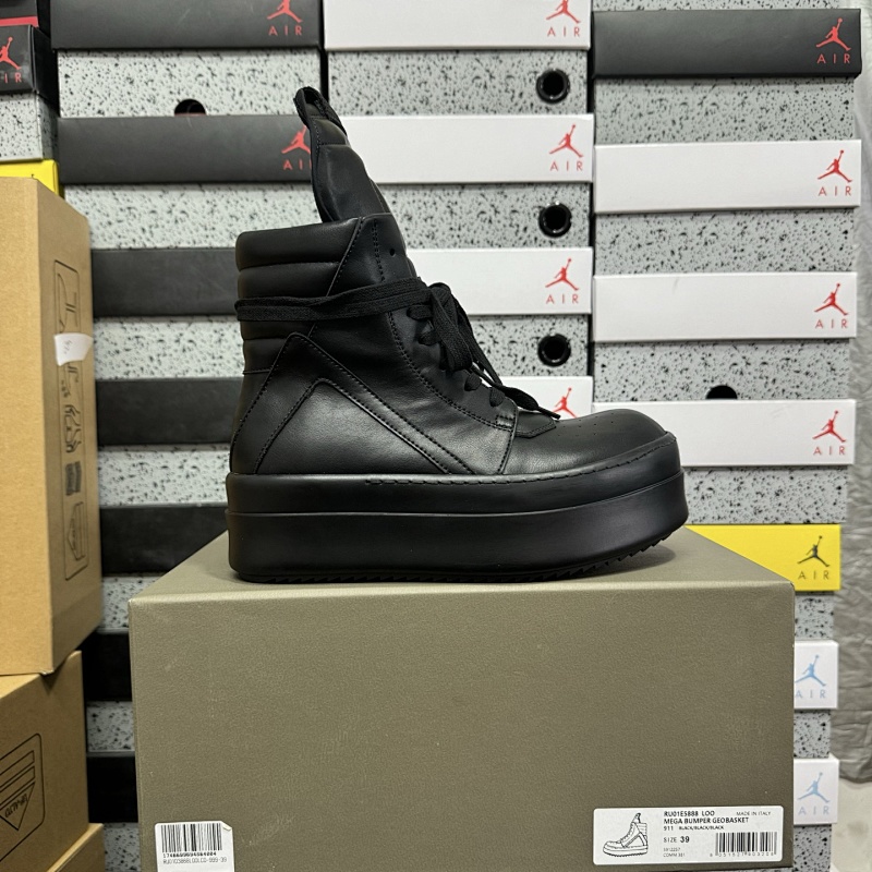 【GZ batch】RO / Rick Owens 瑞克·欧文斯（36-46）倒三角厚底全黑