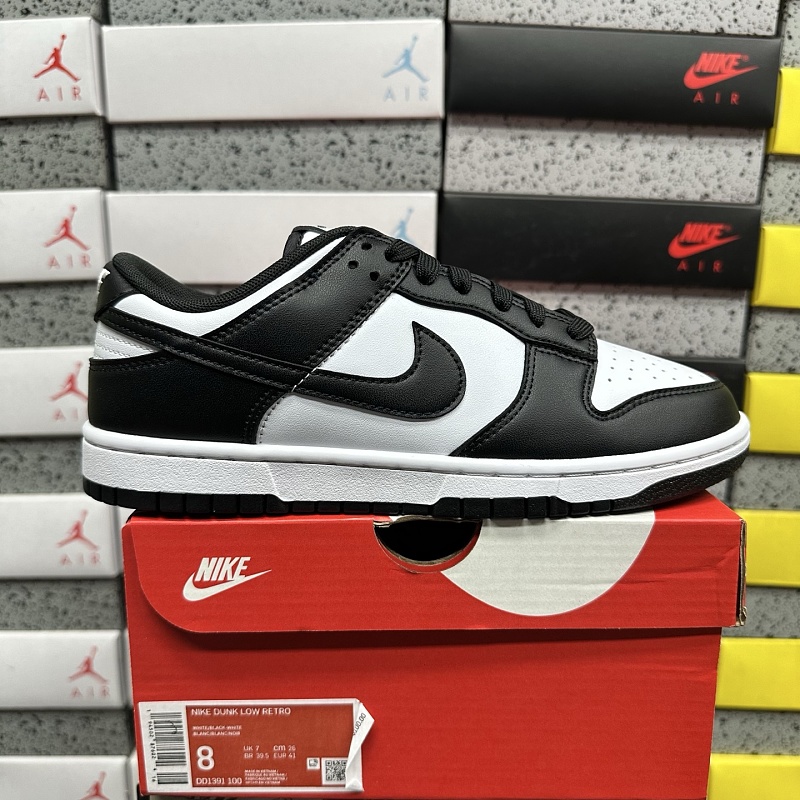 【KZ Batch】 Dk Low Retro Black 36-48.5 黑白熊猫 DD1391-100