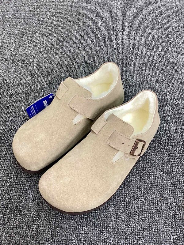 【东莞G版】博肯Birkenstock Naples Wrapped穆勒系列 全包沙色加毛 35-40