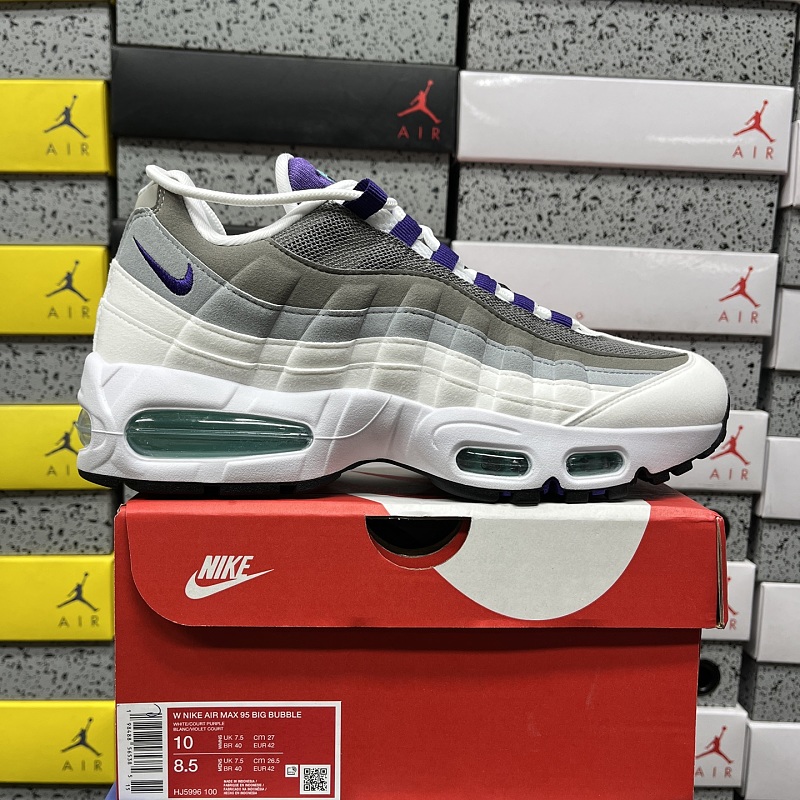 【KZ2.0版】Air Max 95 40-48.5 HJ5996-100 灰白紫