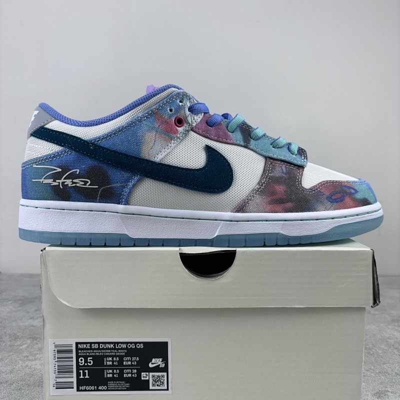 【M Batch】 utura Laboratories x NK SB Dunk Low 联名白蓝扎染 HF6061-400