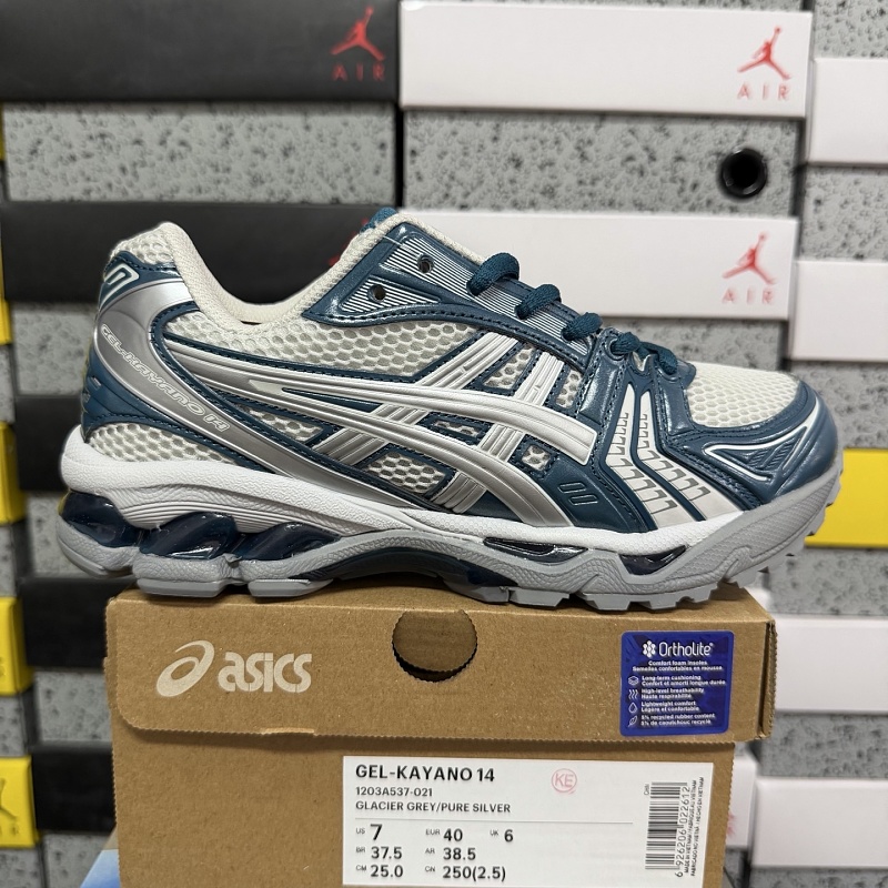 【KE版】GEL-KAYANO 14 36-46 1203A537-021 银绿
