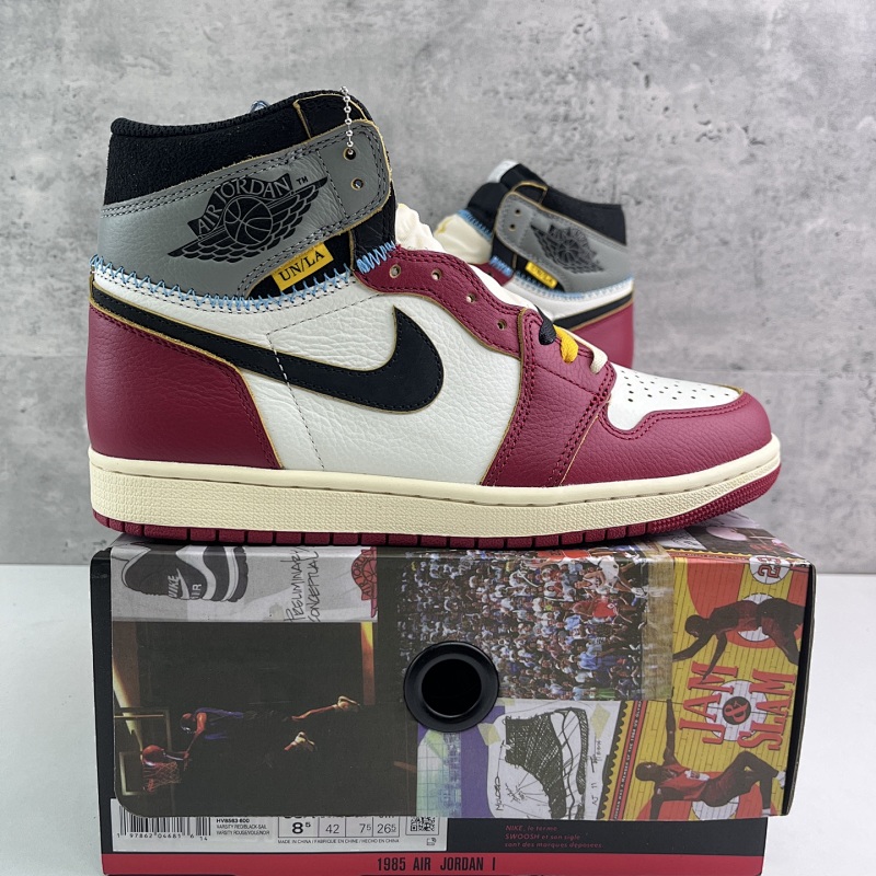 【RN Batch】Union x Air Jordan 1 Retro High OG UN联名白红灰 HV8563-600 40-48.5