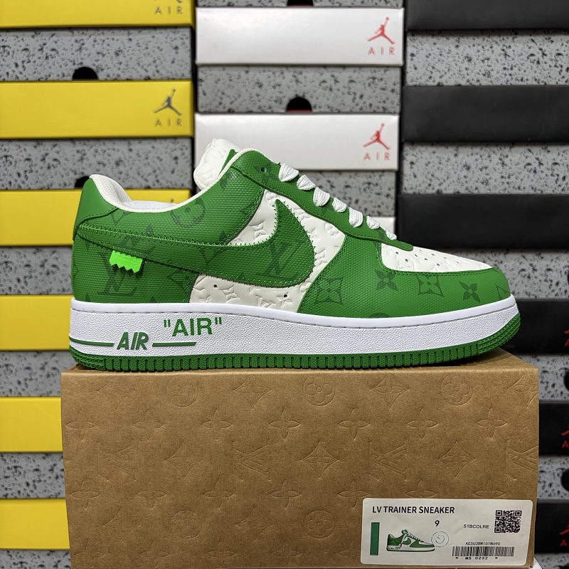 【YO Batch】1V x Air Force1 Low 空军联名白绿 36-46