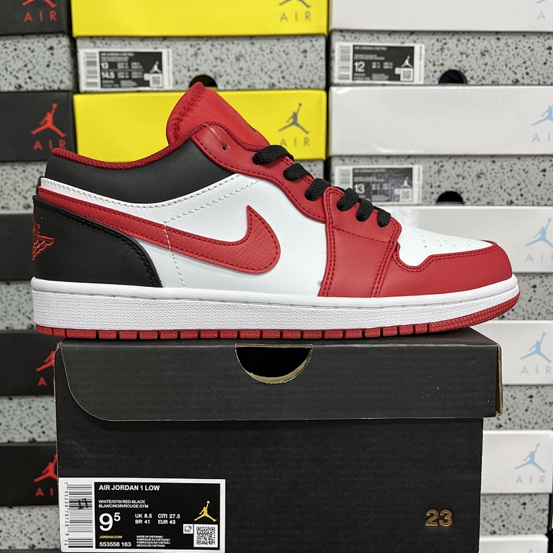 【XP2.0 Batch 】AJ1 low 36-47.5 白黑红 553558-163