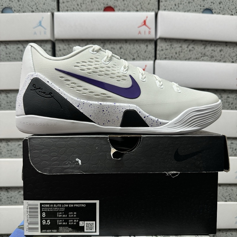 【GX Batch】Kobe 40-48.5 Kobe9 黑白紫 IH1401-100