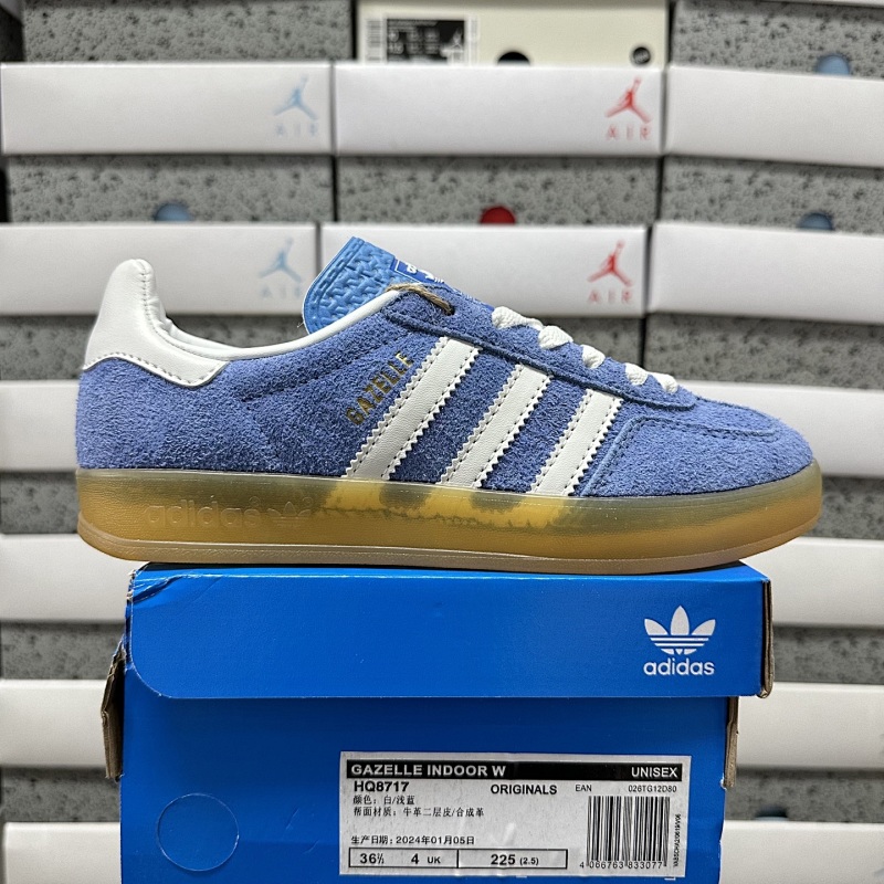 【WZ Batch】GAZELLE INDOOR 36-45 HQ8717 深蓝