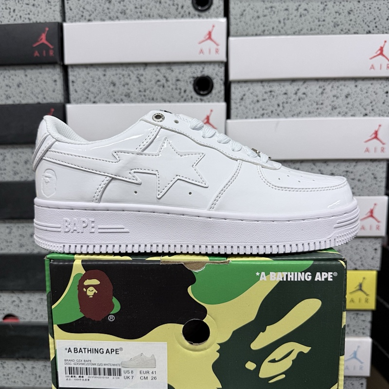 【WZ Batch】Bape 36-46 0ZXSHMCUSTOMK 白色