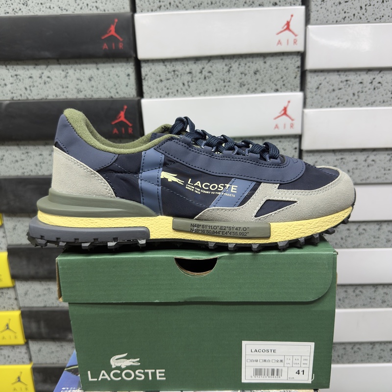 【XY Batch】LACOSTE 40-45 深蓝灰黄