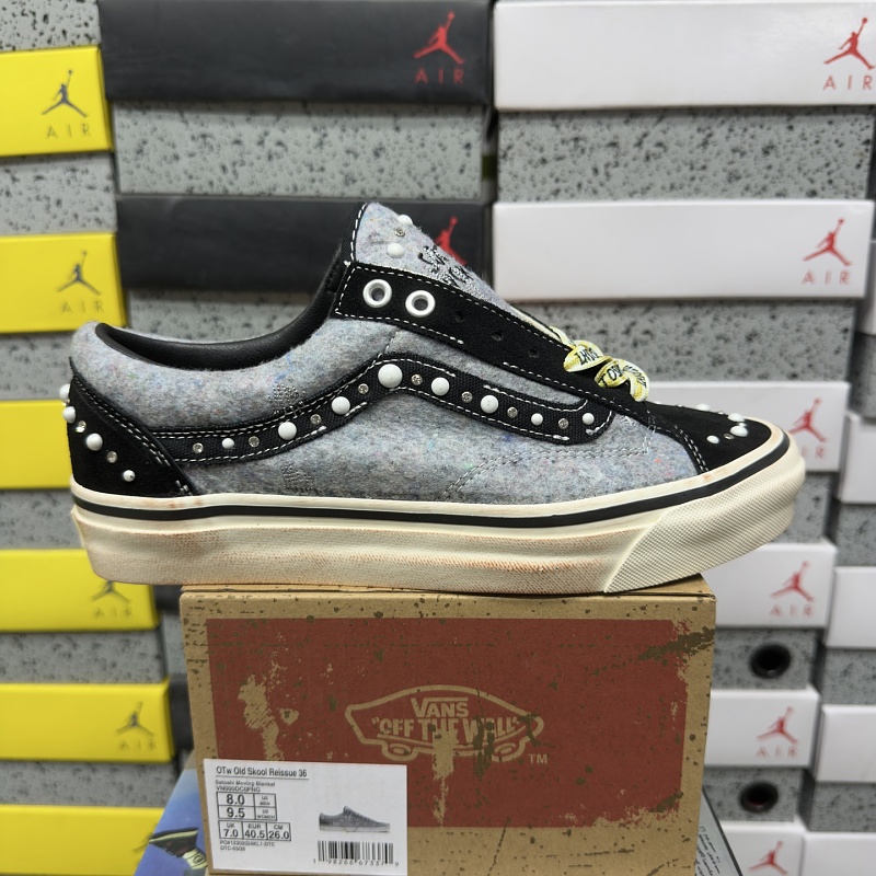 【GOD神 Batch】Old Skool 36 36-46 VN000DC0FNG 灰黑绒做旧
