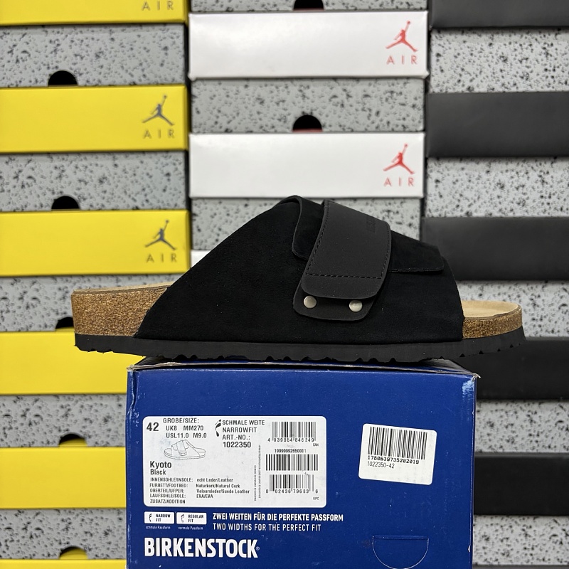 【东莞G版】博肯Birkenstock Naples Wrapped穆勒系列（35-45）KYOTO黑色