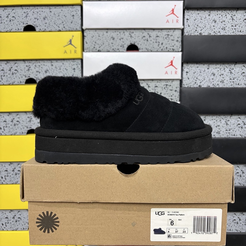 【YO Batch】Snow boots 雪地靴 毛毛虫厚底黑色 W/1146390 35-40