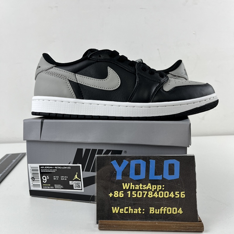 【DT Batch】 Air Jordan AJ1 Low OG 【40-47.5】CZ0790-003 黑灰